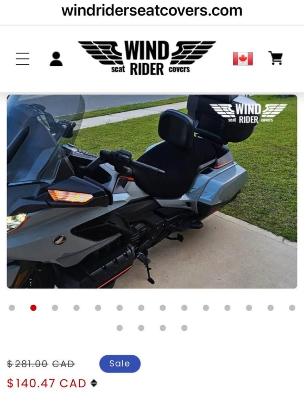 Wind Rider Cooling double Seat cover